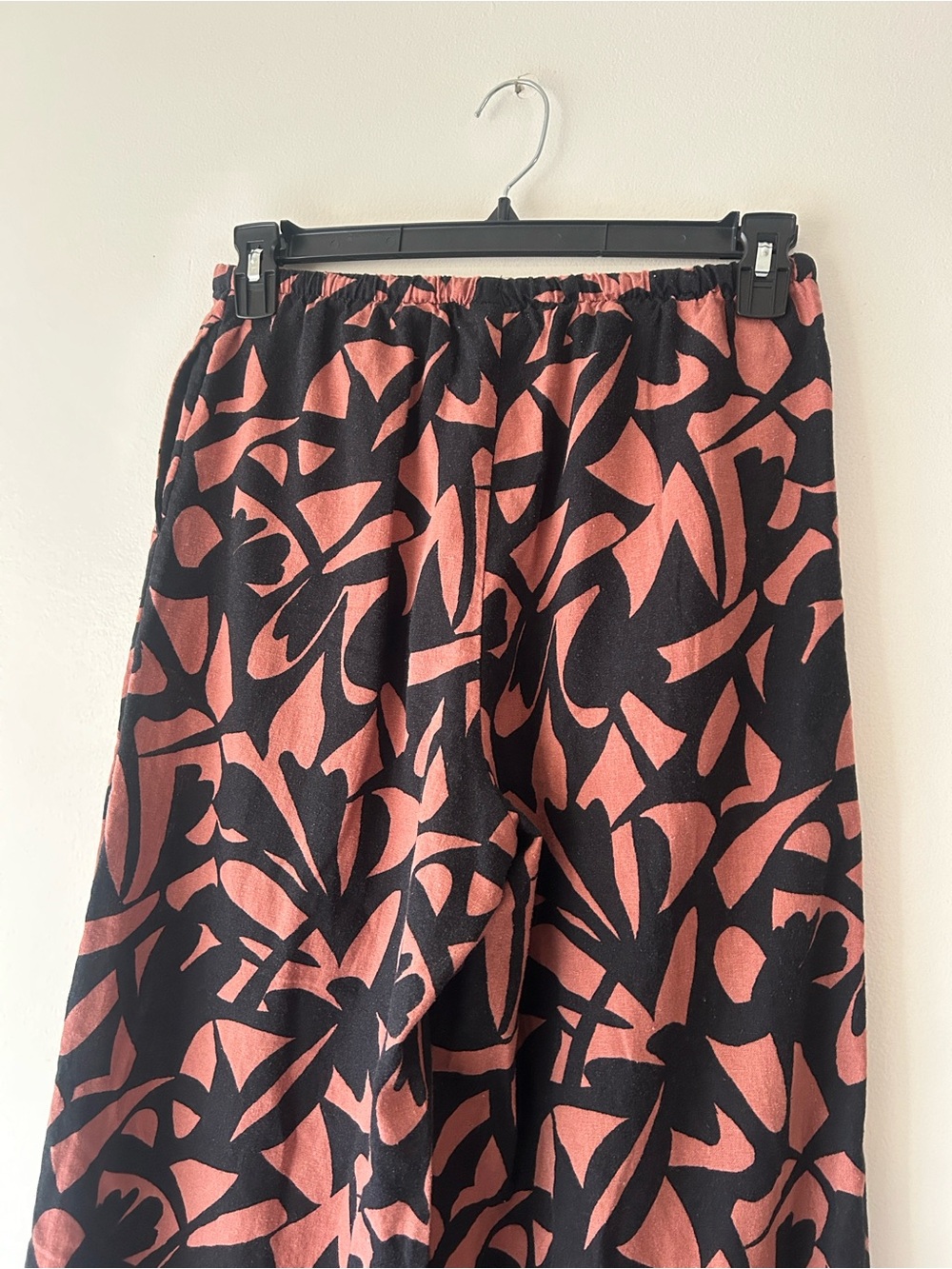 a new day Black and Rust Abstract Wide Leg Pants - Picture 5 of 14
